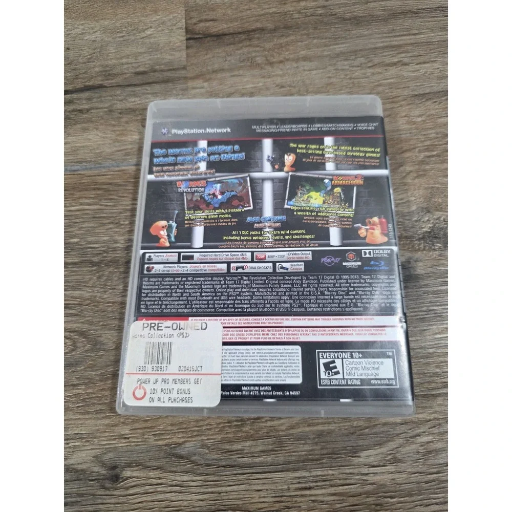 Worms: The Revolution Collection (Sony PlayStation 3, 2013) CIB